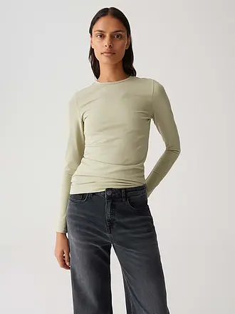 OPUS | Langarmshirt SMILLA | hellgrün
